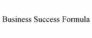 business success formula