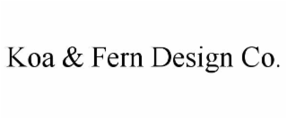 koa & fern design co.