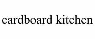 cardboard kitchen