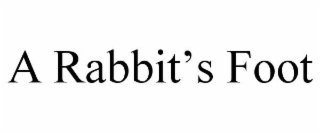 a rabbit’s foot