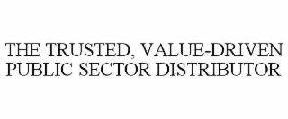 the trusted, value-driven public sector distributor