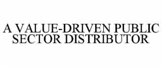 a value-driven public sector distributor