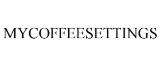 mycoffeesettings