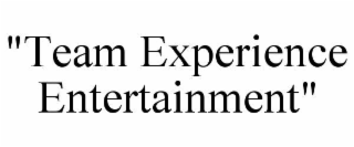 "team experience entertainment"