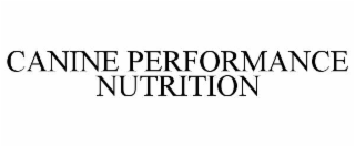canine performance nutrition