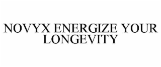 novyx energize your longevity