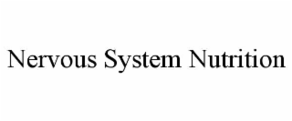 nervous system nutrition