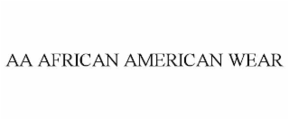 aa african american wear