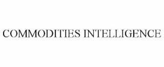commodities intelligence