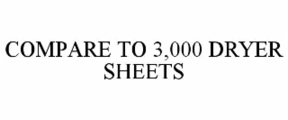 compare to 3,000 dryer sheets