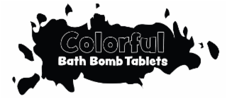 colorful bath bomb tablets