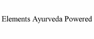 elements ayurveda powered