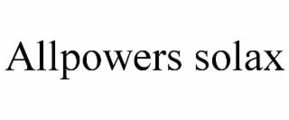 allpowers solax