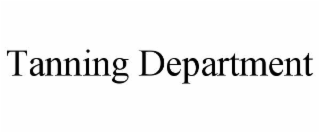 tanning department