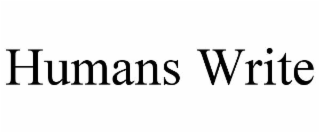 humans write