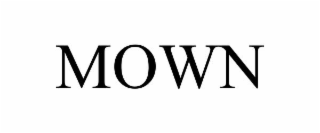 mown