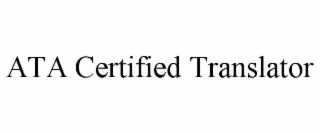 ata certified translator