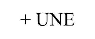 + une