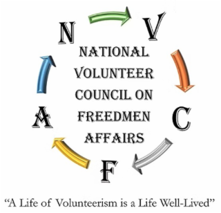 national volunteer council on freedmen affairs (nvcfa); slogan/mantra = "a life of volunteerism is a life well-lived"