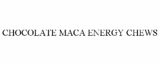 chocolate maca energy chews