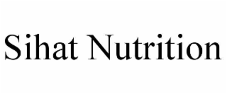 sihat nutrition