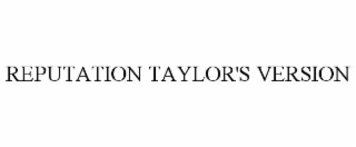 reputation taylor's version