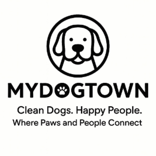 mydogtown  clean dogs. happy people.  where paws and people connect