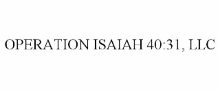 operation isaiah 40:31, llc