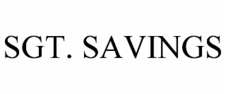 sgt. savings