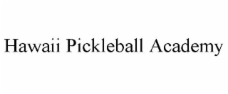 hawaii pickleball academy