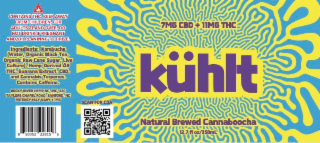 ingredients: kombucha (water, organic black tea, organic raw cane sugar, live culture), hemp derived a9 thc, guarana extract, cbd, and cannabis terpenes. contains caffeine. rocky river hemp nc inc, 680 taylors chapel road, sanford, nc potency may vary7mg 