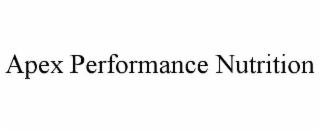 apex performance nutrition