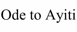ode to ayiti