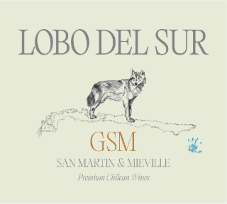 lobo del sur san martin & mieville gsm premium chilean wines