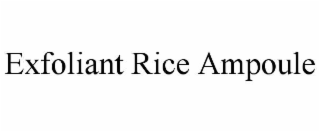 exfoliant rice ampoule