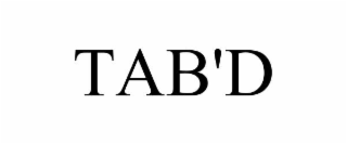 tab'd
