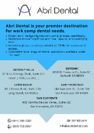 the wording "abri dental appears in the mark