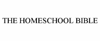 the homeschool bible