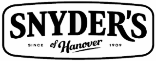 snyder's of hanover since 1909