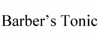 barber’s tonic