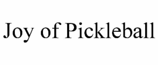 joy of pickleball