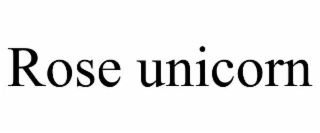 rose unicorn