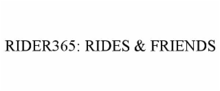 rider365: rides & friends