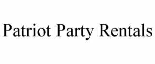 patriot party rentals