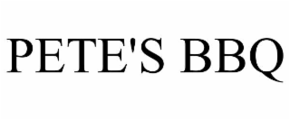 pete's bbq