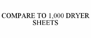 compare to 1,000 dryer sheets