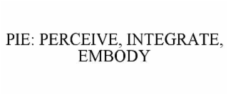 pie: perceive, integrate, embody