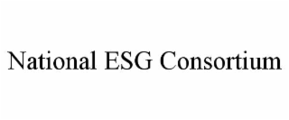 national esg consortium