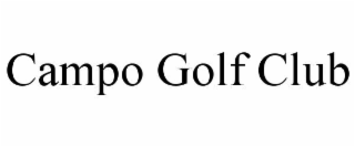 campo golf club
