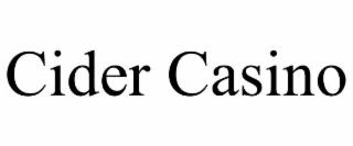 cider casino